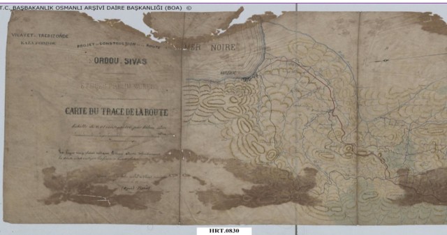 OSMANLI DONEMINDE FRANSIZLAR'A CIZDIRILEN 'DEREYOLU' OLARAK BILINEN KARADENIZ AKDENIZ YOLU PROJESI