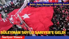 İÇİŞLERİ BAKANI SÜLEYMAN SOYLU SARIYER’E GELDİ