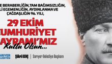 29 EKİM CUMHURİYET BAYRAMI KUTLU OLSUN