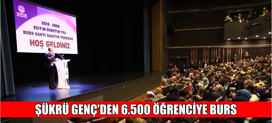 ŞÜKRÜ GENÇ ÖĞRENCİLERE BURS KARTLARINI DAĞITTI