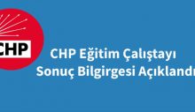 CHP’nin Eğitim Çalıştay Sonuç Bildirgesi: