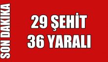 Hatay Valisi: 29 asker şehit oldu