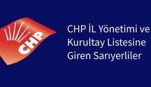CHP İL Yönetimi ve Kurultay listesine giren Sarıyerliler