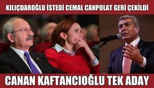 Kılıçdaroğlu istedi Cemal Canpolat geri çekildi