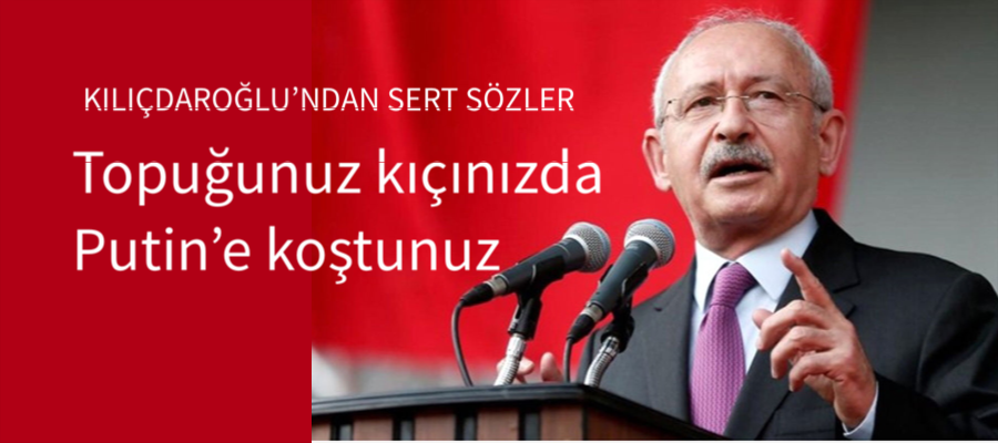 Topunuz kıçınızda Putin’e koştunuz