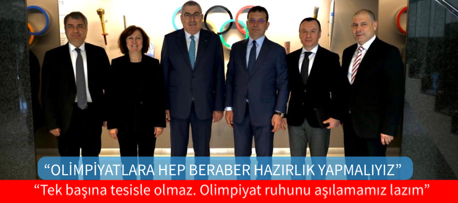 “ Tek başına tesisle olmaz. Olimpiyat ruhunu aşılamamız lazım”