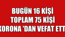 Türkiye Koronadan Ölen Kişi Sayısı 75 Yükseldi