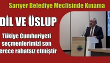 Sarıyer Belediye Meclisinde Kınama Konuşmaları Yapıldı