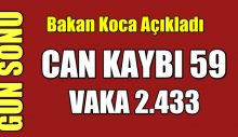 Hayatını kaybeden hasta sayısı 59 oldu