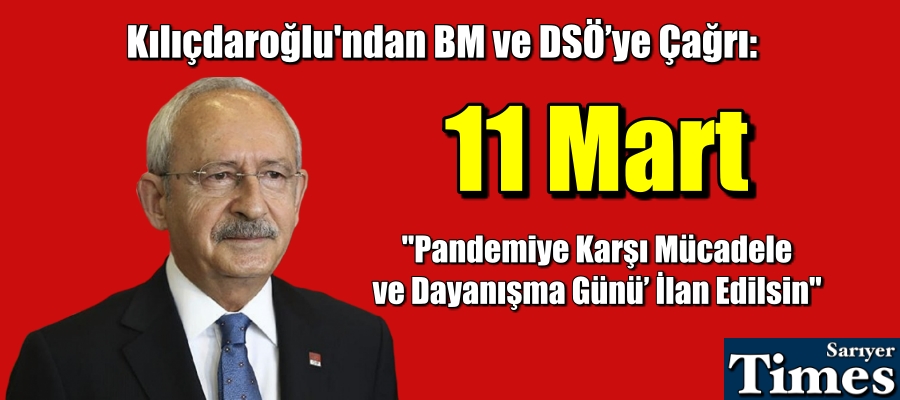 11 Mart Pandemi Günü İlan Edilsin