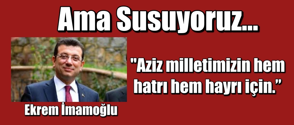 İmamoğlu; Bu hakkımı şahsen saklı tutuyorum.