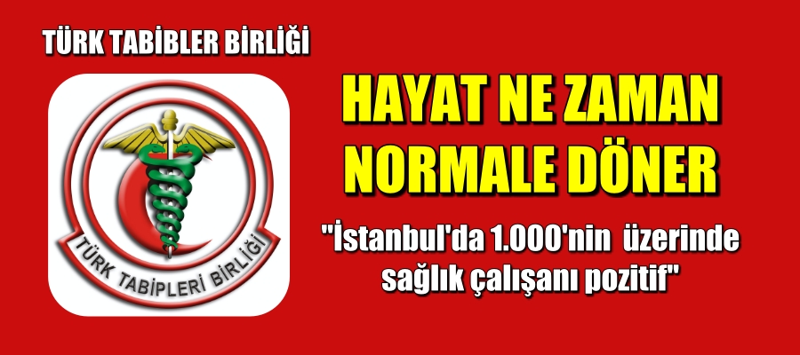 TTB. “İstanbul’da binin üzerinde sağlık çalışanı pozitif”