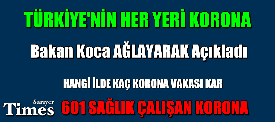 Korona sonuçları il il açıklandı