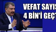 Koronavirüs’den vefat eden sayısı 4 bini geçti