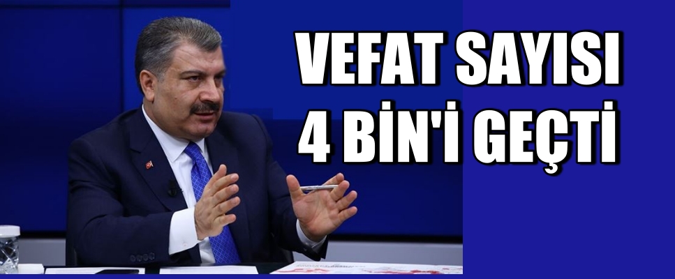 Koronavirüs’den vefat eden sayısı 4 bini geçti