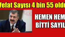 Vefat Sayısı 4 bin 55 oldu
