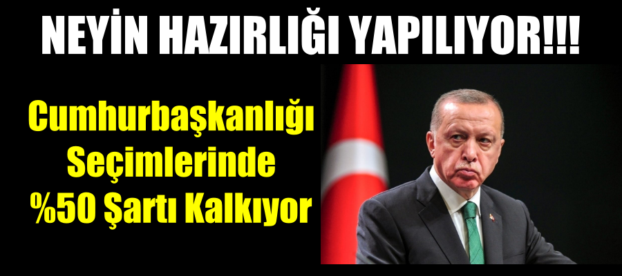 Cumhurbaşkanlığı seçimlerinde %50 şartı kalkıyor