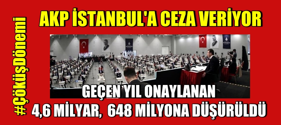 İBB’NİN KAYNAK İHTİYACINA  BÜYÜK TIRPAN