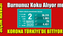 KORONA TÜRKİYE’DE BİTİYOR