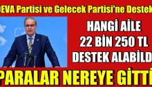 HANGİ AİLE 22 BİN 250 LİRA DESTEK ALABİLDİ?