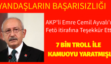 AKP’li Emre Cemil Ayvalı’nın Fetö itirafına Teşekkür Etti