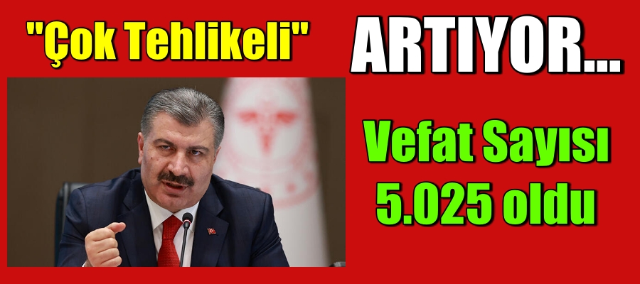 Çok Tehlikeli Vefat Sayısı 5.025 oldu