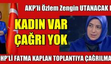 AKP’li Özlem Zengin UTANACAK MI?