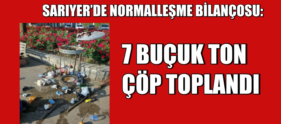 Sarıyer’de normalleşme bilançosu