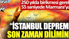 İstanbul depremi için son zaman dilimindeyiz