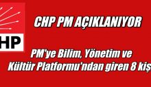 CHP PM’ye Bilim ve Kültür Platformu’ndan giren 8 kişi belli oldu