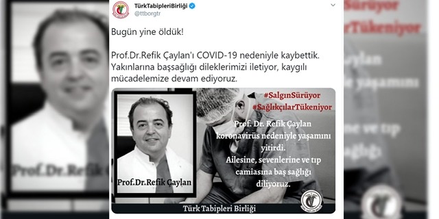 Prof. Dr. Refik Çaylan koronavirüs nedeniyle hayatını kaybetti