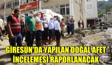 GİRESUN’DA YAPILAN DOĞAL AFET İNCELEMESİ RAPORLANACAK
