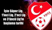 İşte Süper Lig. 1’inci Lig. 2’nci Lig ve 3’üncü Lig’in başlama tarihi