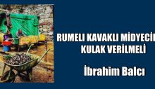 RUMELI KAVAKLI MİDYECİLERE KULAK VERİLMELİ