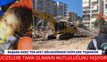 Başkan Genç’ten afet bölgesindeki ekiplere teşekkür