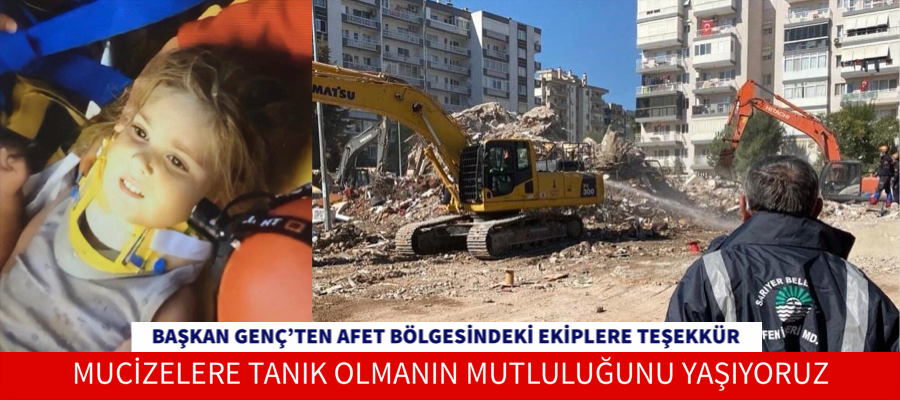 Başkan Genç’ten afet bölgesindeki ekiplere teşekkür