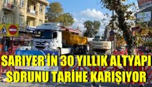 Sarıyer’in 30 Yıllık Alt Yapı Sorunu Tarihe Karışıyor
