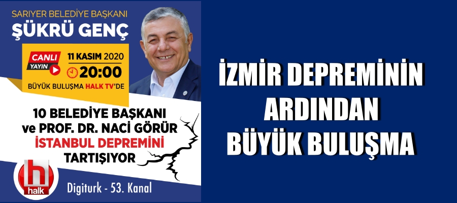 İzmir depreminin ardından büyük buluşma