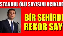 İMAMOĞLU İSTANBUL ÖLÜ SAYISINI AÇIKLADI