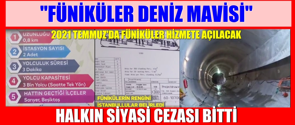 2021 TEMMUZ’DA FÜNİKÜLER HİZMETE AÇILACAK