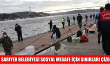 SARIYER BELEDİYESİ SOSYAL MESAFE İÇİN SINIRLARI ÇİZDİ