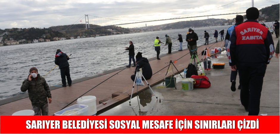 SARIYER BELEDİYESİ SOSYAL MESAFE İÇİN SINIRLARI ÇİZDİ