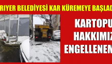 Sarıyer’de Kar Küreme Çalışmaları ” Kartopu Hakkımız Engellenemez”