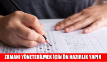 ZAMANI YÖNETEBİLMEK İÇİN ÖN HAZIRLIK YAPIN