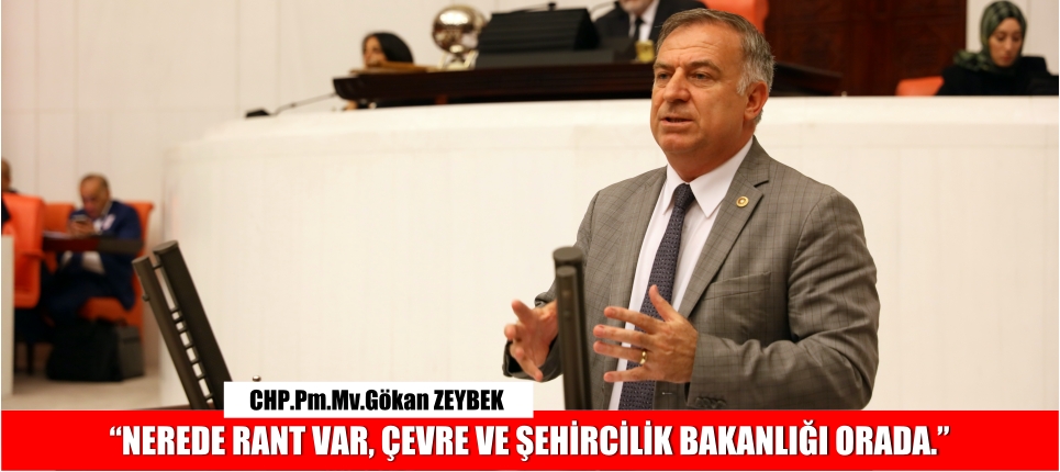 “NEREDE RANT VAR, ÇEVRE VE ŞEHİRCİLİK BAKANLIĞI ORADA.”