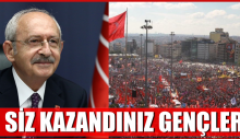 Kılıçdaroğlu, Siz kazandınız gençler