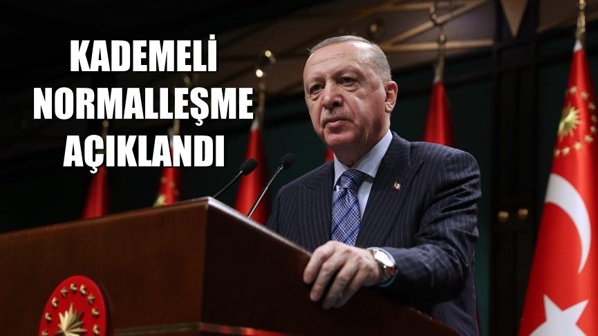 KADEMELİ NORMALLEŞME AÇIKLANDI