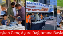 Başkan Genç Aşure Dağıtımına Başladı