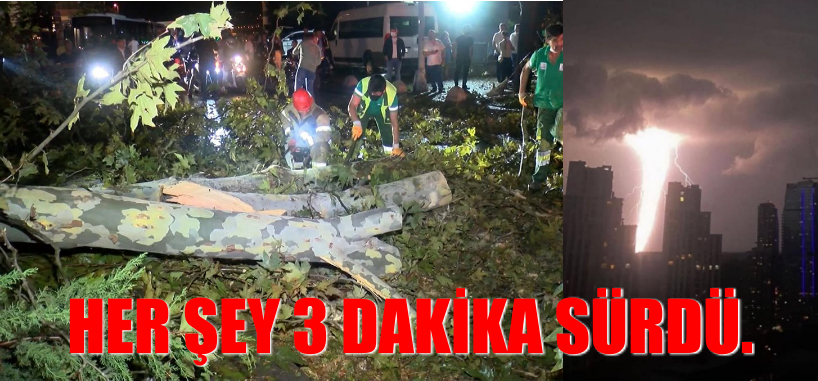 HER ŞEY 3 DAKİKA SÜRDÜ.