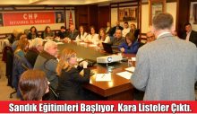 Sandık Eğitimleri Başlıyor. Kara Listeler Çıktı.